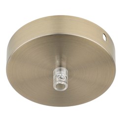 Mechanische toebehoren voor verlichtingsarmaturen Ceiling cup BAILEY CEILING CUP METAL BRONZE ANTIQUE + TRANSPARENT CORD GRIP 140334